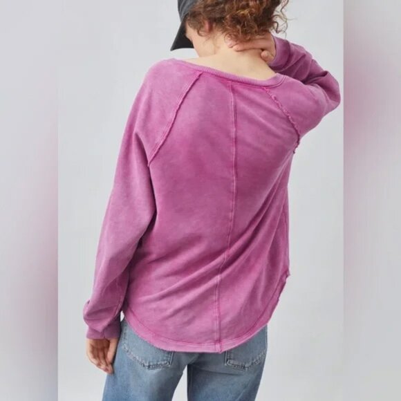 Pilcro Notch Neck Sweatshirt Size XL - Picture 2 of 12
